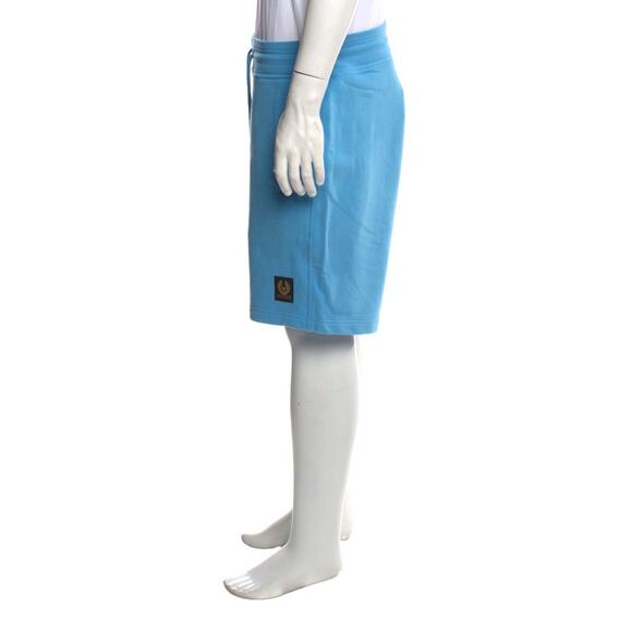 Belstaff drawstring sweat shorts Size medium New Horizon Blue cotton fleece - Picture 2 of 10